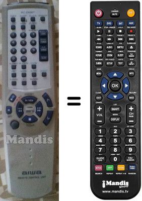 Replacement remote control RC-ZAS07