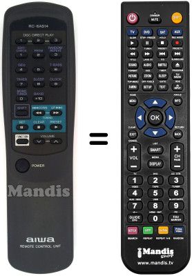 Replacement remote control RC-6AS14