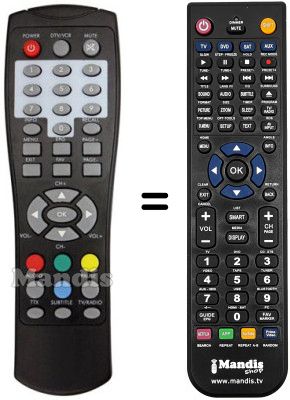 Replacement remote control TLG TL-DVBT2