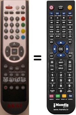 Replacement remote control Akai AKTV1903