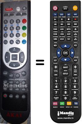 Replacement remote control Akai SUP5684