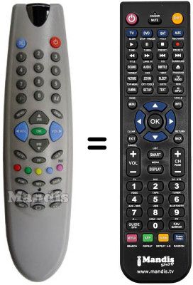 Replacement remote control NordMende NMC2880SE Replacement remote control NordMende NMC2880SE