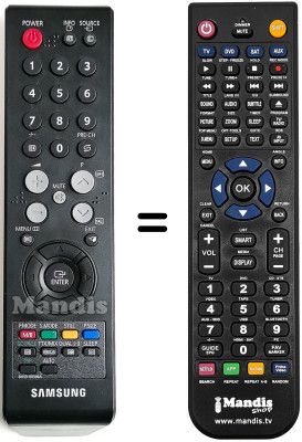 Replacement remote control Samsung LS19PMASF/EDC Replacement remote control Samsung LS19PMASF/EDC