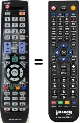 Replacement remote control Samsung LA55B650T1R/XXP