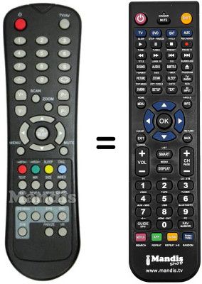 Replacement remote control United UTV21X83D
