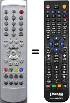 Replacement remote control Beko 23WLB450S