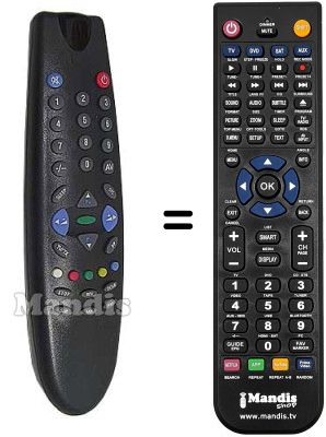 Replacement remote control Beko 6ZK187