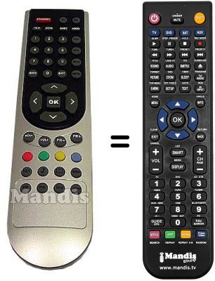 Replacement remote control Beko XLX187R