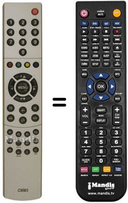 Replacement remote control NordMende MD40333 Replacement remote control NordMende MD40333