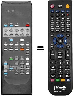 Replacement remote control Reflex CTV70BB9510