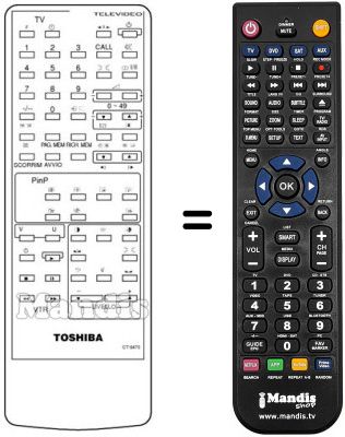 Replacement remote control CT-9470