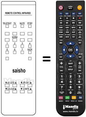 Replacement remote control Saisho CT208