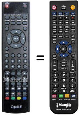 Replacement remote control Akai AKTV2602
