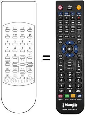 Replacement remote control Technisat TV55-303
