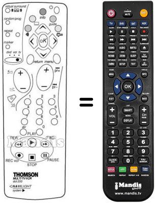 Replacement remote control REMCON1175 Replacement remote control REMCON1175