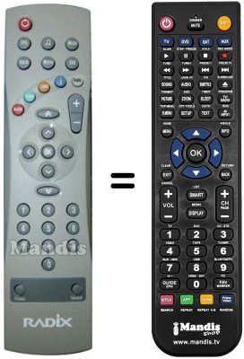 Replacement remote control REMCON1391