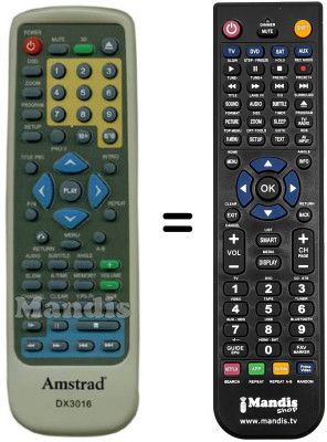 Replacement remote control REMCON716