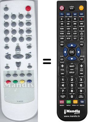 Replacement remote control Daewoo DTB21U7S Replacement remote control Daewoo DTB21U7S