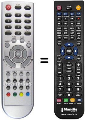 Replacement remote control REMCON1162 Replacement remote control REMCON1162