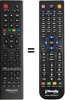 Replacement remote control Hisense LHD32K220WCEU