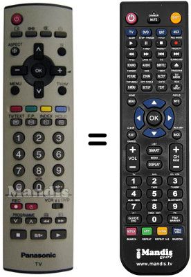 Replacement remote control Grundig EUR7628030R
