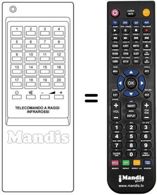 Replacement remote control REMCON667