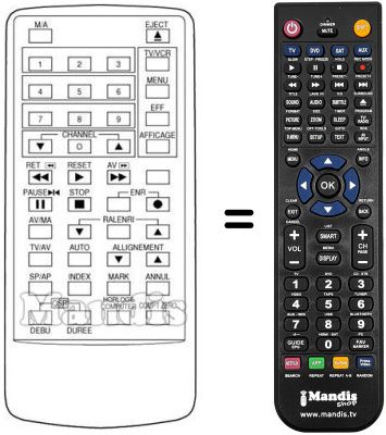 Replacement remote control REMCON296 Replacement remote control REMCON296