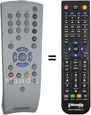 Replacement remote control Grundig MF72-5301 / 8 DOLBY