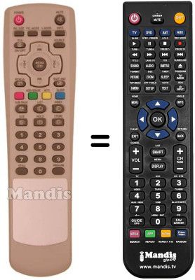 Replacement remote control Hyundai HPTO4242 Replacement remote control Hyundai HPTO4242