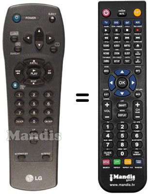 Replacement remote control LG BD260