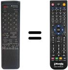Replacement remote control Hitachi 2572281
