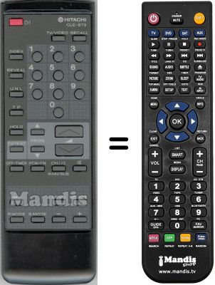 Replacement remote control Hitachi CMT2118
