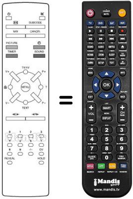 Replacement remote control REMCON114 Replacement remote control REMCON114