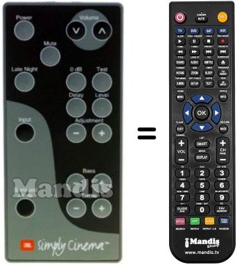 Replacement remote control JBL ESC340