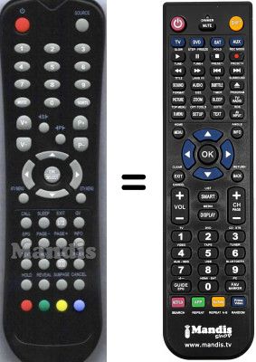 Replacement remote control NordMende N1403CD Replacement remote control NordMende N1403CD