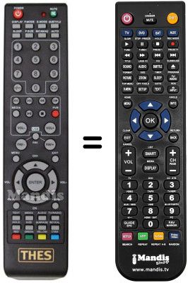 Replacement remote control THES LTW15W80KL