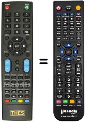 Replacement remote control THES LTW26A80K