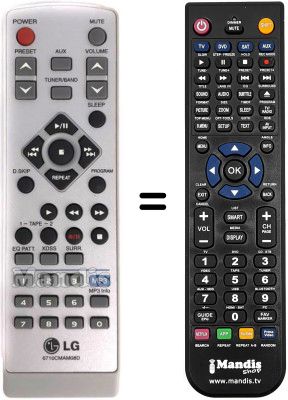 Replacement remote control LG LM-M140D Replacement remote control LG LM-M140D