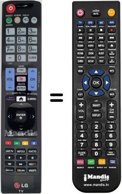 Replacement remote control LG 32LH7000-ZA Replacement remote control LG 32LH7000-ZA
