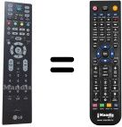 Replacement remote control LG 6710900010J