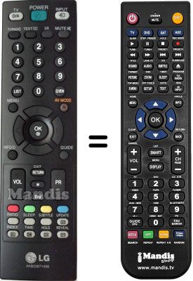 Replacement remote control LG M237WD Replacement remote control LG M237WD