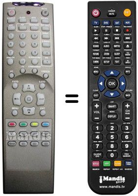 Replacement remote control JQ LTVJQ3201