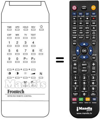 Replacement remote control Frontech M2132