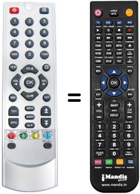 Replacement remote control FAVAL MERCURYS75