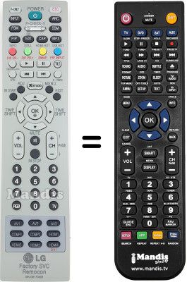Replacement remote control LG MZ40PA10 Replacement remote control LG MZ40PA10