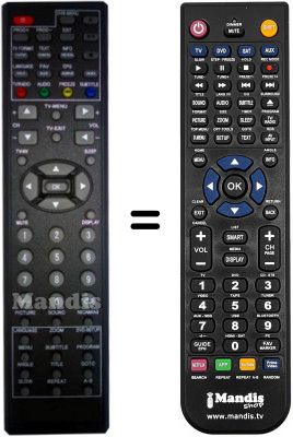 Replacement remote control Marca Canaria K LCD 3230