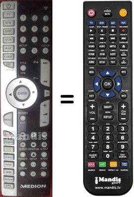 Replacement remote control Medion MD82533
