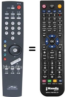 Replacement remote control Metz 55TK36VT / STEREO