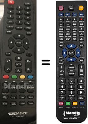 Replacement remote control RCTZSUN92