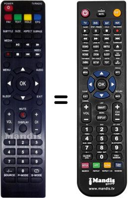 Replacement remote control Oceanic Ocealed